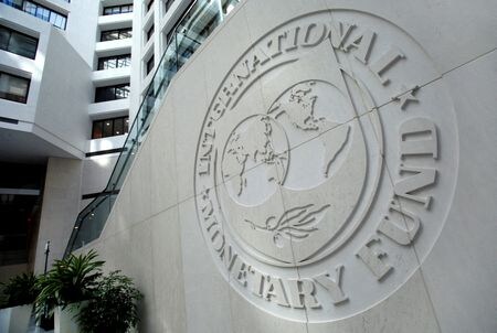 　４月１４日、  国際通貨基金（ＩＭＦ）のゲオルギエワ専務理事は、カーネギー国際平和財団における講演で、今年と来年の世界経済の成長率見通しを引き下げると明らかにした。ワシントンのＩＭＦ本部で２０１６年１０月撮影（２０２２年　ロイター/Yuri Gripas）