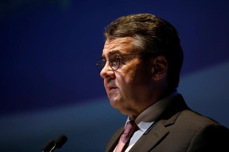 　３月８日、ガブリエル独外相は、近く発足するキリスト教民主・社会同盟（ＣＤＵ・ＣＳＵ）と社会民主党（ＳＰＤ）の大連立政権で、自身は入閣しないと明らかにした。写真はテルアビブで１月撮影（２０１８年　ロイター/Amir Cohen）