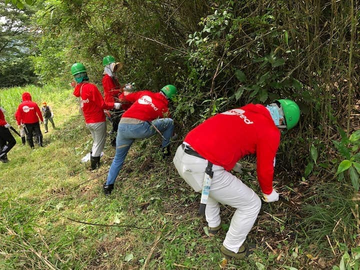 東京都あきる野市 里山保全地域での清掃活動