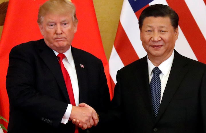 トランプ大統領と習近平国家主席　Jonathan Ernst-REUTERS