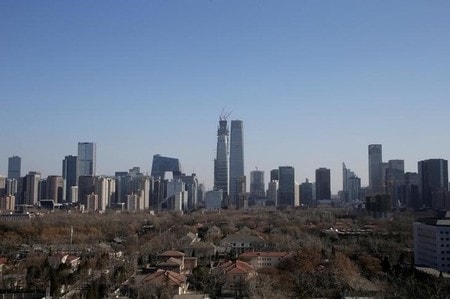 　１２月２６日、中国国営の新華社通信は、同国は２０１６年の経済成長率目標である６．５─７％を達成する見通しだと報じた。北京で２２日撮影（２０１６年　ロイター／Jason Lee）