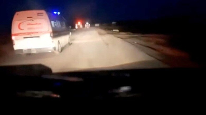 イスラエル軍は４月２０日、パレスチナ自治区ガザで救急医療隊員ら１５人が銃撃されて死亡した先月の事件に関して「幾つかの職務上の失敗」があったと認める検証結果を発表した。写真は３月２３日、ガザ地区南部で、救急医療隊員がイスラエル軍の銃撃で死亡した際の最後の瞬間だという。パレスチナ赤新月社提供写真（２０２５年　ロイター）