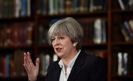 　６月５日、メイ英首相はロンドン中心部で３日に発生した襲撃事件を受け、英国のテロ警戒レベルを引き続き「シビア」とすると発表した（２０１７年　ロイター/Hannah McKay）