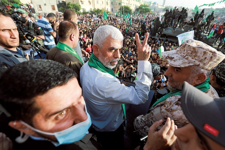 シンワールはハマスによるイスラエル奇襲事件の首謀者だった（写真は2021年5月、ガザ）　AHMED ZAKOTｰSOPA IMAGESｰLIGHTROCKET/GETTY IMAGES