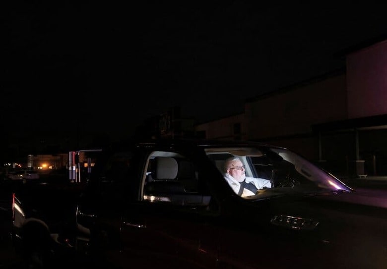 米ノースカロライナ州の変電所で３日に発生した銃撃事件を受け、ムーア郡で数万世帯が停電を余儀なくされてから３日が経過した。４日撮影（２０２２年　ロイター/Jonathan Drake）