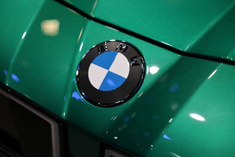 写真はＢＭＷのロゴ。4月24日、北京で撮影。 REUTERS/Maxim Shemetov