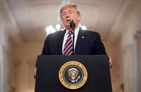 　２月６日、トランプ米大統領は、国際武装組織アルカイダ系「アラビア半島のアルカイダ」（ＡＱＡＰ）のカシム・アル・リミ指導者をイエメンでの反テロ作戦で殺害したと表明した。写真はホワイトハウスで撮影（２０２０年　ロイター/Joshua Roberts）