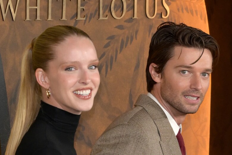 左からアビー・チャンピオン、パトリック・シュワルツェネッガー（2月10日、ロサンゼルス）　Featureflash Photo Agency-Shutterstock