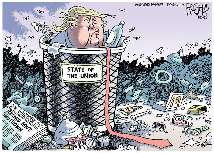 Shutdown Turmoil / (c) 2019 ROGERS─ANDREWS McMEEL SYNDICATION