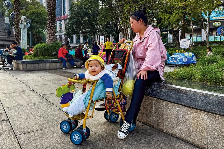 重慶市の母子