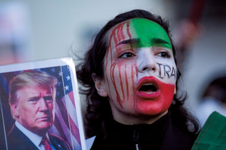 イラン反体制派はトランプに期待するが（スペイン）　LUIS SOTOｰSOPA IMAGESｰREUTERS