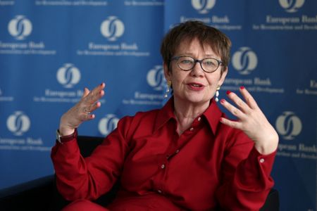 欧州復興開発銀行（ＥＢＲＤ）のオディール・ルノーバッソ総裁。3月5日、イスタンブールで撮影。REUTERS/Murad Sezer