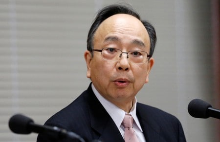 　３月７日、日銀の次期副総裁候補に指名された雨宮正佳・日銀理事は、参院議院運営委員会で「積年の課題である物価の安定という使命の達成のために、その総仕上げに全力を尽くす覚悟だ」と所信を表明した。写真は同理事。都内で５日撮影（２０１８年　ロイター／Toru Hanai）
