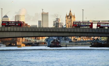 　２９日、英ロンドン中心部にあるロンドン橋付近で２９日午後、刃物を持った男が通行人を襲撃する事件があり、２人が死亡した。写真は事件後のロンドン橋（２０１９年　ロイター/Dylan Martinez）