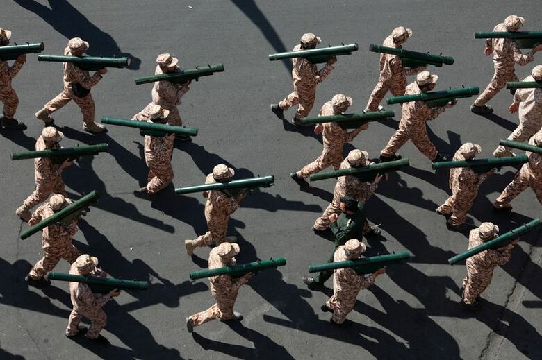 9月、テヘランで行われた軍事行進　WANA (West Asia News Agency) via REUTERS