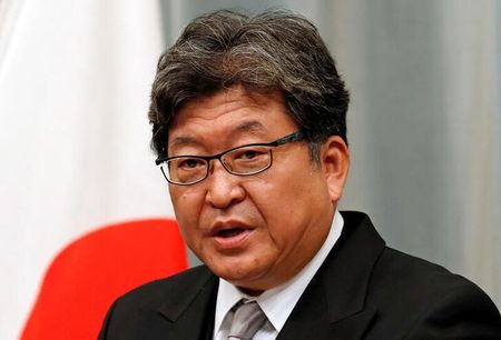 　１２月７日、自民党の萩生田光一政調会長は防衛財源について、来年ただちに増税することは全く考えていないと述べた。写真は２０２０年９月、都内で撮影（２０２２年　ロイター／Kim Kyung-Hoon）