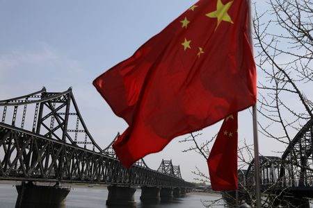 　１月２０日、中国税関総署が発表した貿易データによると、２０２２年の北朝鮮向け輸出は８億９４００万ドルと、前年比で約３．５倍に増えた。写真は中国遼寧省で２０２１年４月撮影（２０２３年　ロイター/Tingshu Wang）