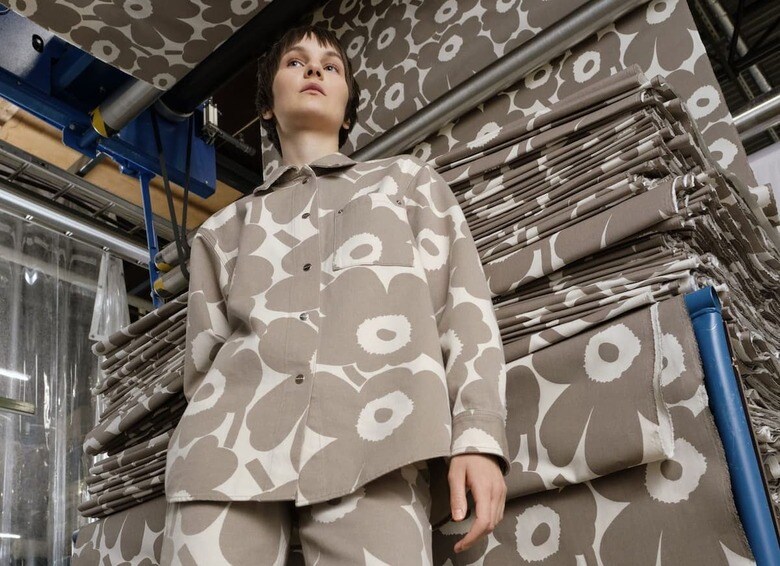 フィンランドの人気ブランド、マリメッコは、木の繊維から作った新繊維「SPINNOVA」とのコラボシリーズを販売。SPINNOVAは１㎏の原料が１㎏の繊維になり廃棄物ゼロ、有害な化学物質ゼロ。©SPINNOVA