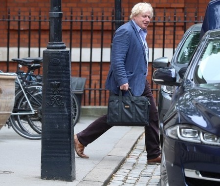 　７月１８日、英国で７月９日に外相を辞任した欧州連合（ＥＵ）離脱強硬派のボリス・ジョンソン氏は、メイ首相は偽のブレグジットを計画しており、完全離脱に失敗して有権者を裏切ろうとしていると非難した。写真はジョンソン氏。ロンドンで１１日撮影(２０１８年　ロイター／SIMON DAWSON)