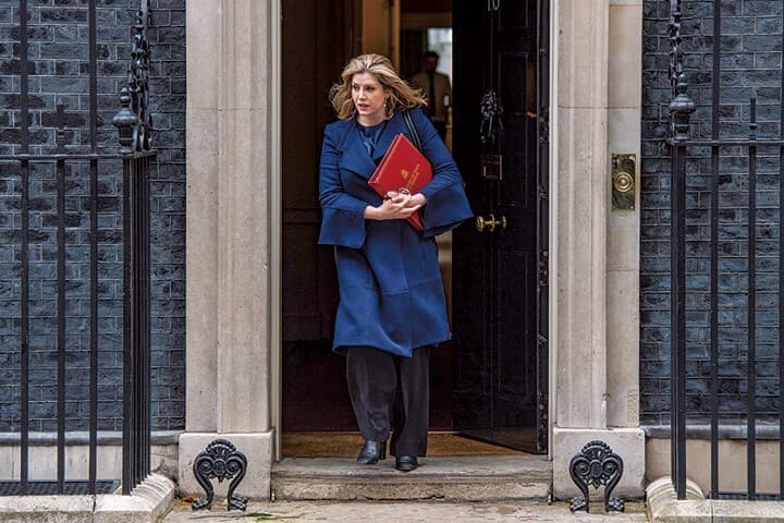 モーダントは英史上3人目の女性首相になるか　CHRIS J RATCLIFFE/GETTY IMAGES