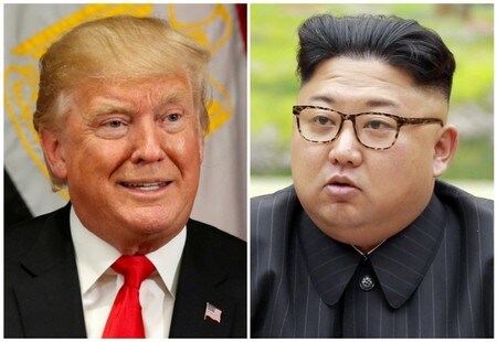 ４月２２日、トランプ米大統領と北朝鮮の金正恩・朝鮮労働党委員長による初の米朝首脳会談に向けた準備が進んでいるが、開催の日時や場所、米国側の交渉戦略など、いまだ基本的な要素は確定していない。写真はそれぞれ２０１７年９月撮影（２０１８年　ロイター/Kevin Lamarque, KCNA）
