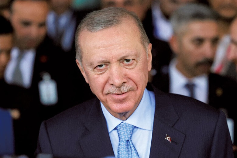 独自外交を展開してきたエルドアン大統領（25年2月）　HASNOOR HUSSAINｰREUTERS