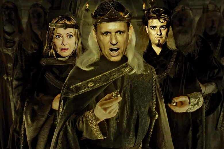 （左から）メローニ伊首相、ピーター・ティール、パルマー・ラッキー（冥王サウロンのしもべ姿、イラストはイメージ）　ILLUSTRATION BY NICOLÁS ZUNIGA