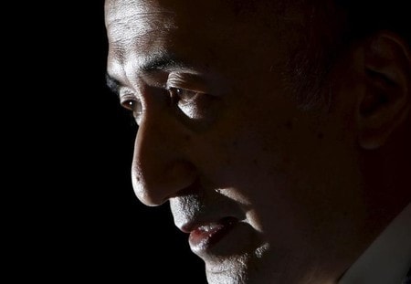 　９月８日、日銀の中曽宏副総裁は、都内で講演し、９月２０━２１日の金融政策決定会合で予定している過去３年半の政策検証に関する論点について述べた。写真は２０１５年４月、ロイターとのインタビューにおける同副総裁。日銀本店で撮影（２０１６年　ロイター／Yuya Shino）