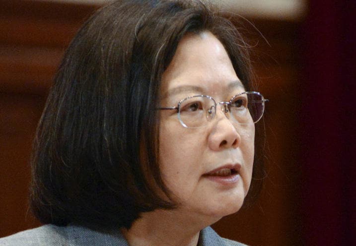 2019年1月5日　日米に救いを求める台湾の蔡英文総統　Fabian Hamacher-REUTERS