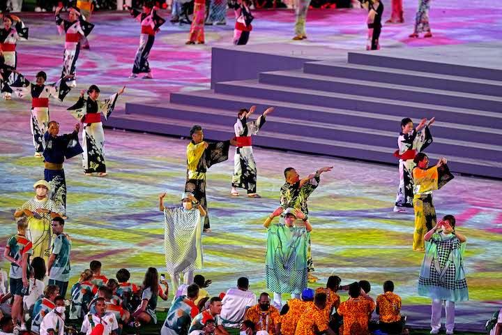 閉会式全体の統一的イメージがシェアされていなかった?　Kareem Elgazzar-USA TODAY Sports/Reuters