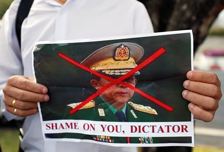 ASEANからも「NO」を突きつけられたミャンマー軍政トップのミン・アウン・フライン国軍司令官　Jorge Silva - REUTERS