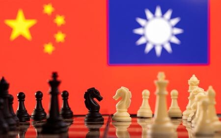 関係筋によると、中国は台湾に関する誤った情報を流し、台湾市民を動揺させようとしている。資料写真、２０２２年１月撮影（２０２３年　ロイター／Dado Ruvic）