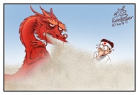 「毒ガス」をまき散らす病める巨龍