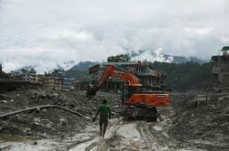 ネパール、トンネル閉じ込め279人救出　一部地域で電力・通信復旧