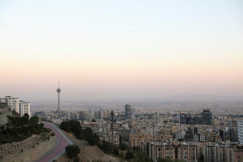 ６月１５日、イランの首都テヘランの様子　Majid Asgaripour/WANA (West Asia News Agency) via REUTERS