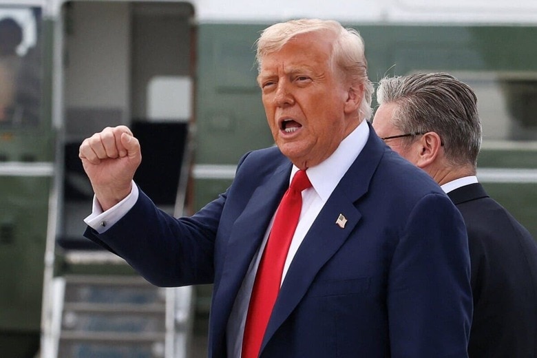 スコットランドを訪問したトランプ大統領（7月28日）　Evelyn Hockstein-Reuters