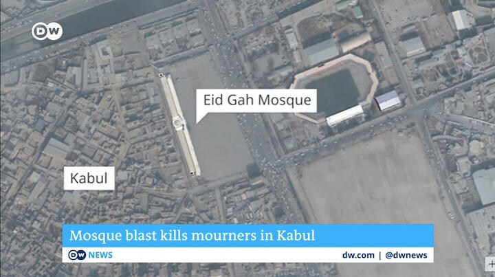 アフガニスタンの首都・カブールにあるモスク周辺で３日、爆発があり、複数の民間人に死傷者が出た。　 DW News / YouTube