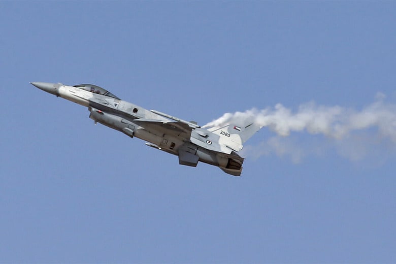 UAEはF16など欧米の戦闘機を多数保有している　AHMED JADALLAHｰREUTERS