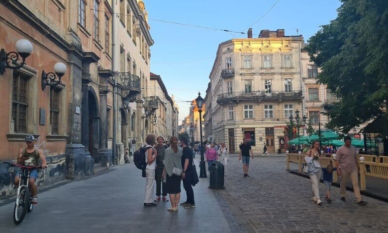 東部戦線から遠く離れたリビウは「平和」そのものように感じられたのだが（筆者撮影）