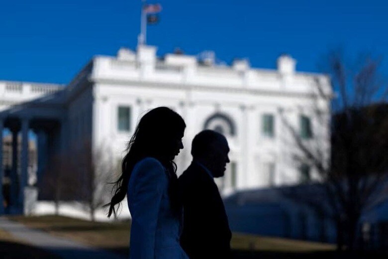 米ホワイトハウス（写真）は、中国との協議次第で、中国製品に対する関税引き下げを検討する可能性がある。１月撮影（２０２５年　ロイター/Carlos Barria）