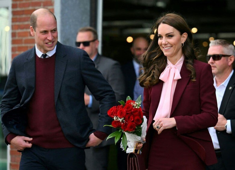 グリーンタウン・ラボを訪問した夫妻　POOL New-REUTERS