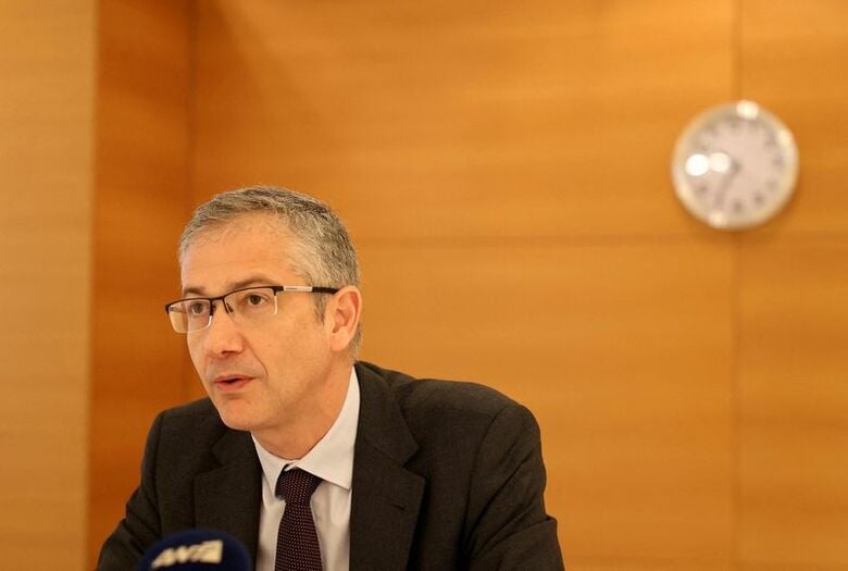 国際決済銀行（ＢＩＳ）のエルナンデス・デコス総支配人。２０２４年２月撮影。REUTERS/Yiannis Kourtoglou