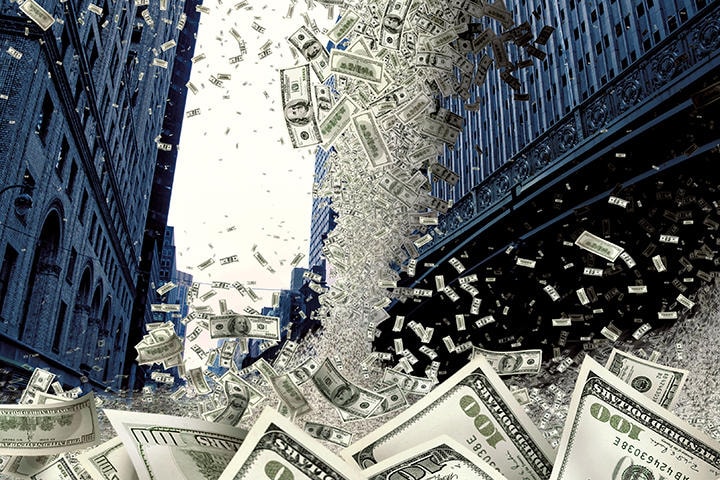 世界全体の債務残高は前代未聞の水準に上る　IMAGEDEPOTPRO/ISTOCK