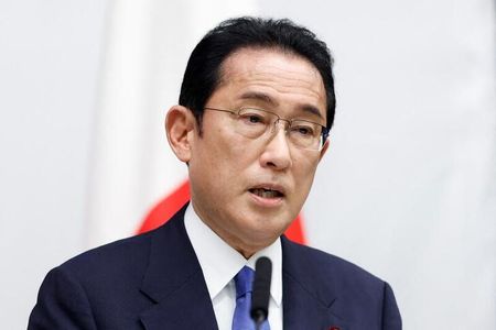 政府は、国富を示す国内総生産（ＧＤＰ）とは別に「グリーンＧＤＰ」を新指標として整備する方針だ。２０２２年５月２４日に東京で開催されたクアッド首脳会合で発言する岸田首相。（２０２２年　ロイター／Kiyoshi Ota/Pool via REUTERS）