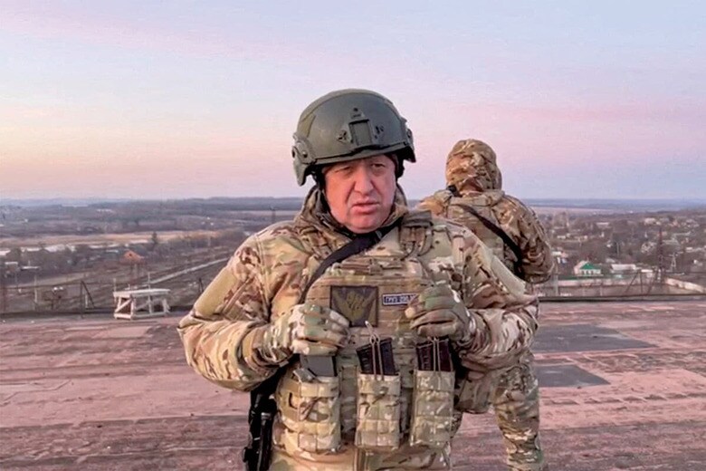 ロシア軍が私兵団を使っているのが1つの特徴（写真はワグネルの創設者プリゴジン）　CONCORD PRESS SERVICE-REUTERS