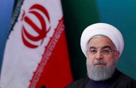 　５月８日、イランのロウハニ大統領は、米国の離脱に関わらず、西側諸国などと２０１５年に結んだ核合意を堅持すると表明した。写真はハイデラバードで２月撮影（２０１８年　ロイター/Danish Siddiqui）