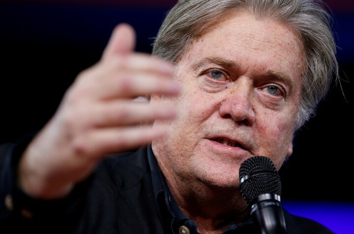 トランプ政権の首席戦略官・大統領上級顧問のスティーブン・バノン　Joshua Roberts-REUTERS