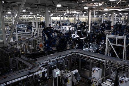 米商務省が３日発表した５月の製造業新規受注は前月比８．２％増加した。２０２４年６月撮影（２０２５年　ロイター/Joel Angel Juarez）