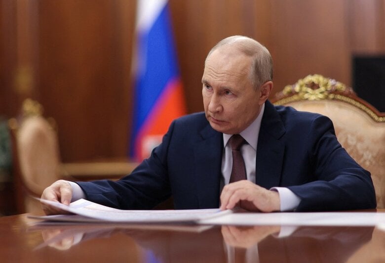 プーチンにも力の限界がきたのか？（4月20日、モスクワ）Sputnik/Alexander Kazakov/Pool via REUTERS 