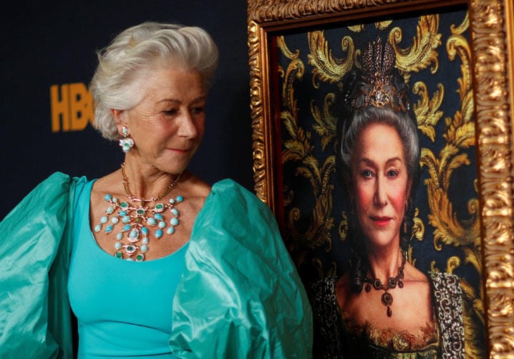 10月にロサンゼルスで開催されたドラマのプレミアに登場したミレン　Mario Anzuoni-REUTERS